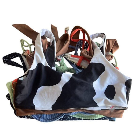 Lot of 8 Romwe, Shein, Xhilaration Bikini Tops Small/Extra Small - Picture 1 of 13